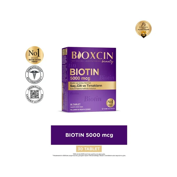 Bioxcin Biotin 5000 Mcg 30 Tablet 2'li - Görsel 3