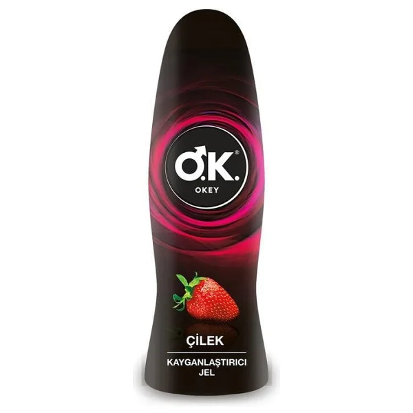 Okey Çilek Su Bazlı Kayganlaştırıcı Jel 50 Ml - Görsel 3