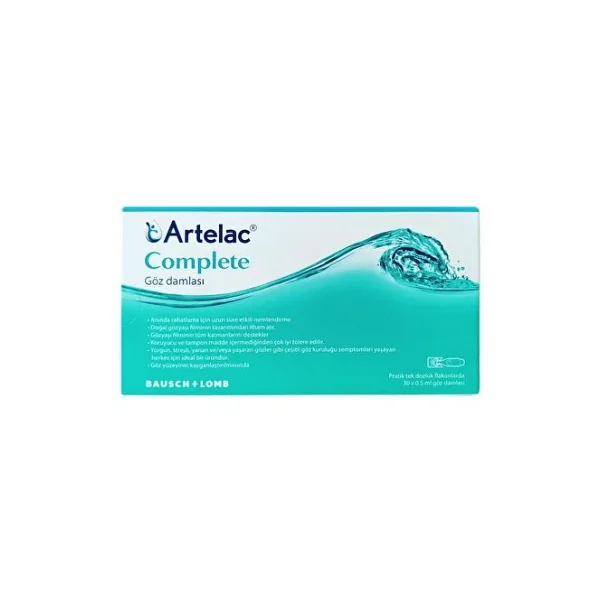 Bausch & Lomb Artelac Complete Göz Damlası 0.5 Ml X 30'lu Flakon - Görsel 3