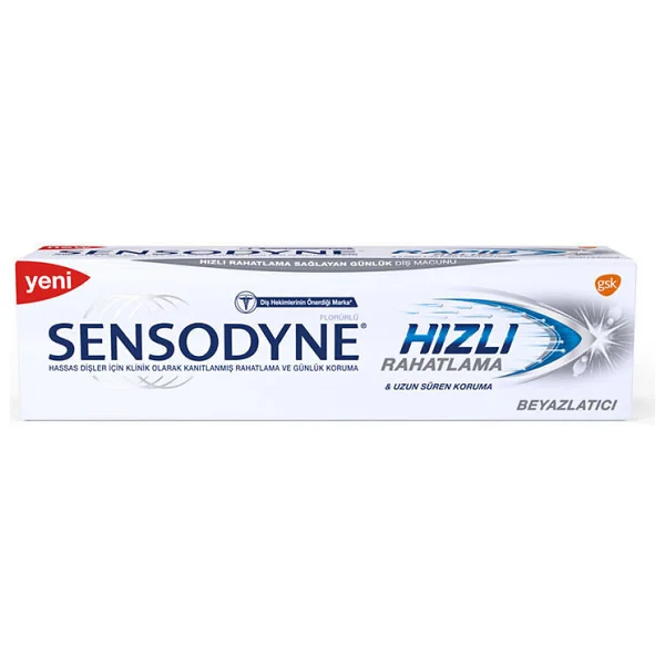 Sensodyne Hızlı Rahatlama Beyazlatıcı 75 Ml Florürlü Diş Macunu - Görsel 3