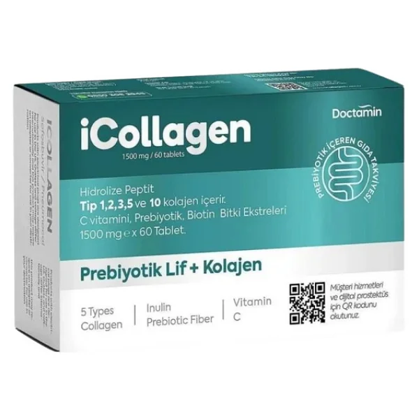İcollagen Prebiyotik Lif Ve Kolajen 60 Tablet - Görsel 3