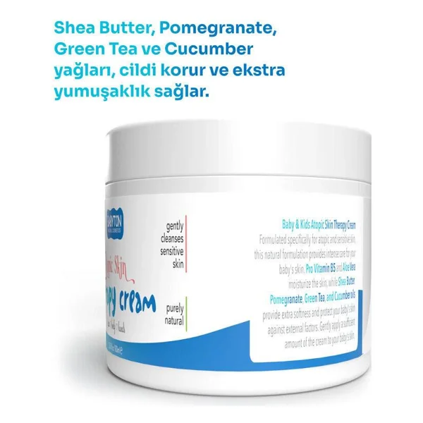 Babyton Atopik Çok Kuru Ve Hassas Ciltler İçin Bebek Vücut Kremi 100 Ml - Görsel 3