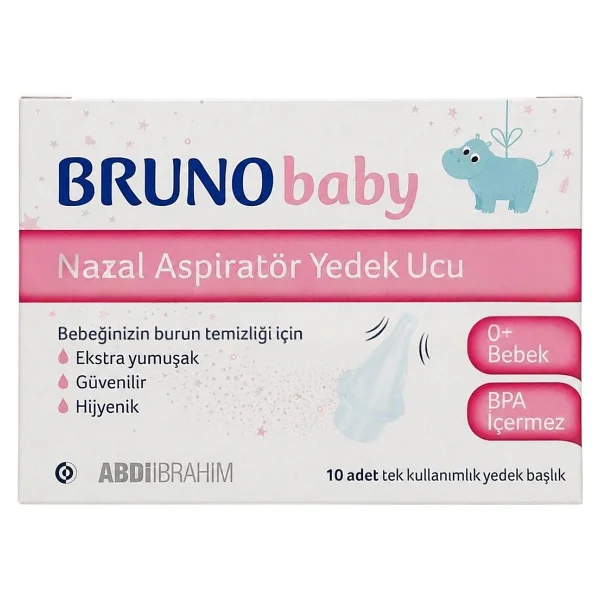 Bruno Baby 10'lu 2 Paket Nazal Aspiratör Yedek Uç - Görsel 2
