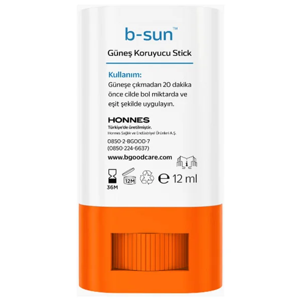 B-Good Care B-Sun 12 ml 50 Faktör Güneş Koruyucu Stick - Görsel 2