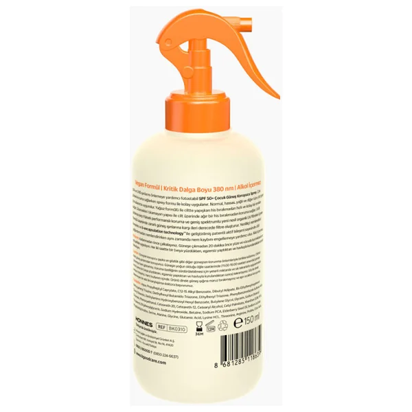 B-Good B-Sun 150 ml 50 Faktör Çocuk Güneş Koruyucu Sprey - Görsel 2