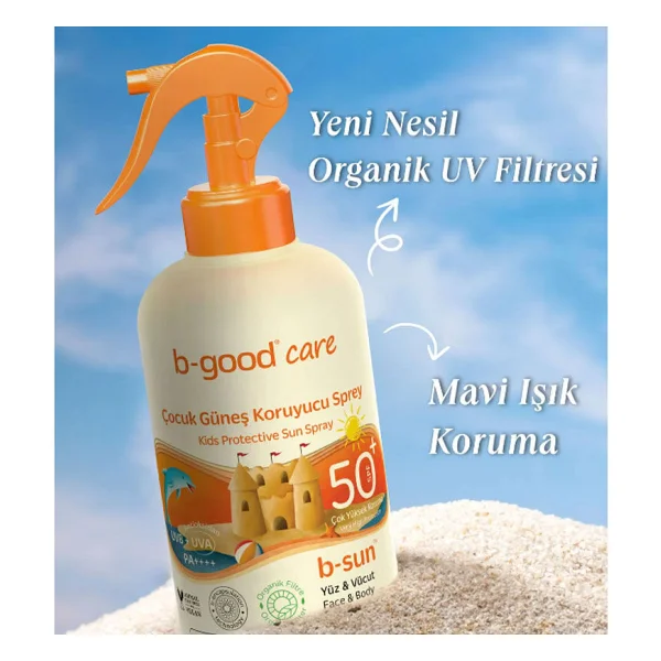 B-Good B-Sun 150 ml 50 Faktör Çocuk Güneş Koruyucu Sprey - Görsel 6