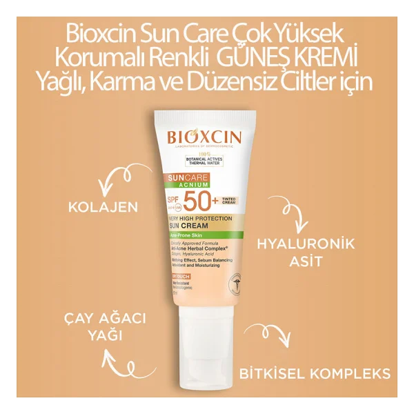 Bioxcin Suncare Güneş Kremi Tint Spf 50+ 50 Ml - Görsel 6