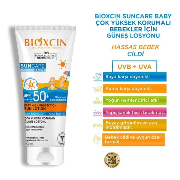 Bioxcin Sun Care 100 Ml 50 Faktör Bebek Güneş Kremi - Görsel 4