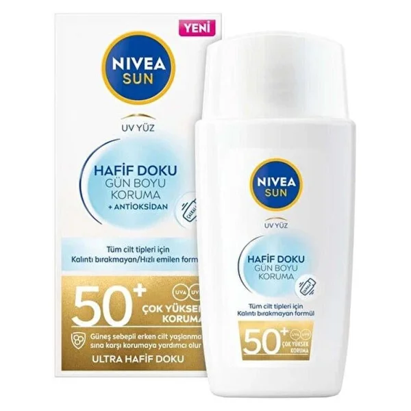 Nivea Sun Hafif Dokulu 40 ml 50 Faktör Güneş Kremi - Görsel 7