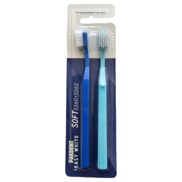 Pakdent Easy White 5460 Yumuşak 2'li Diş Fırçası - Görsel 3