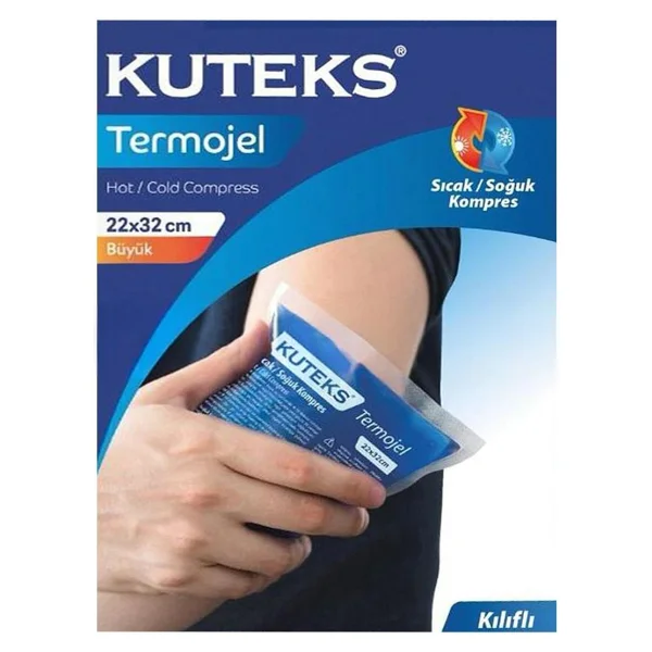 Kuteks Termojel Kılıflı Büyük Boy 22x32 Cm Sıcak Soğuk Kompres - Görsel 3