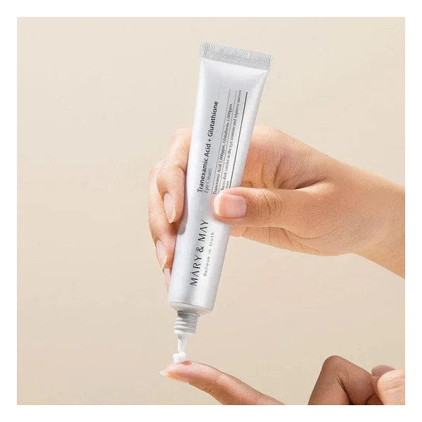 Mary & May Tranexamic Acid + Glutathion Koyu Halka Karşıtı Aydınlatıcı 12 Gr Göz Çevresi Kremi - Görsel 3