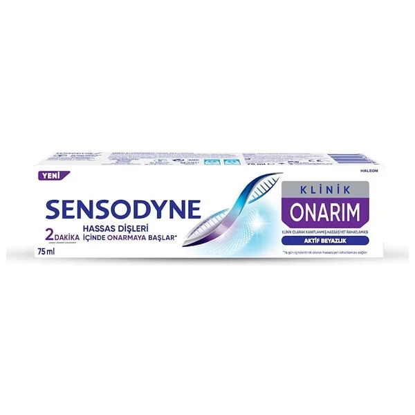 Sensodyne Klinik Onarım Aktif Beyazlık 75 Ml Diş Macunu - Görsel 3