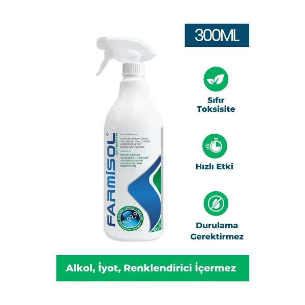 Farmisol Antiseptik 300 Ml - Dezenfektan - Görsel 2