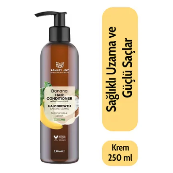 Ashley Joy Niacinamide Ve Keratin Banana 250 Ml Saç Kremi - Görsel 3