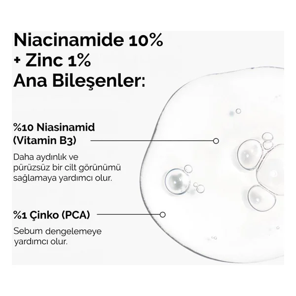 The Ordinary Leke Ve Gözenek Karşıtı Zinc 1% + 10% 60 Ml Niasinamid Serum - Görsel 2