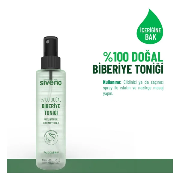 Siveno Doğal Biberiye Suyu Dökülme Karşıtı Ve Hızlı Uzatma Etkili 150 Ml Saç Toniği - Görsel 5