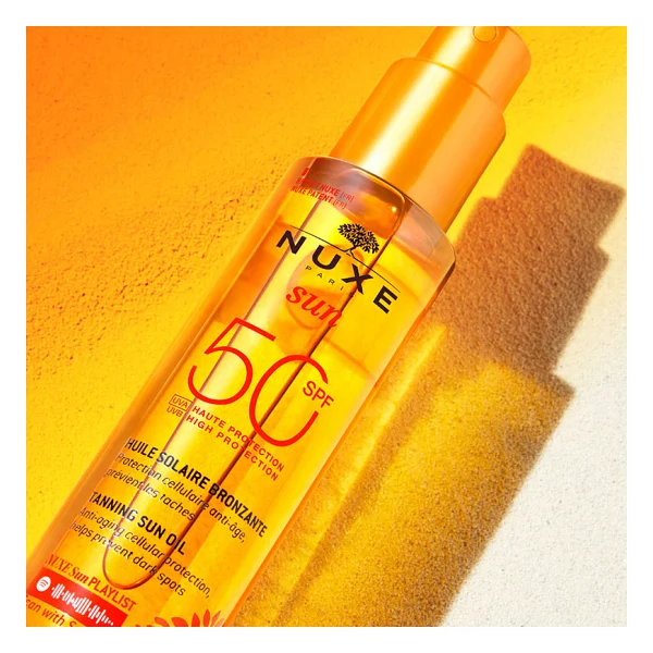 Nuxe Huile Solaire Bronzlaştırıcı Yüz Ve Vücut Yağı Spf50 150 Ml - Görsel 5