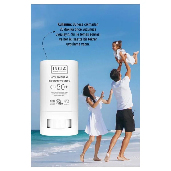 Incıa %100 Doğal Güneş Koruyucu Stick Spf 50 15 Gr - Görsel 2
