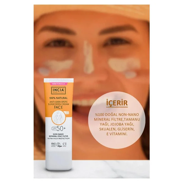 Incia Doğal Leke Karşıtı Yüz Güneş Kremi 30 Ml - Görsel 3