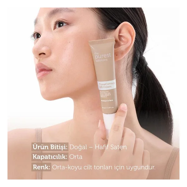 The Purest Solutions Lekeli Ciltler İçin Cilt Tonu Eşitleyici Spf 50 40 Ml Bb Krem - Görsel 4