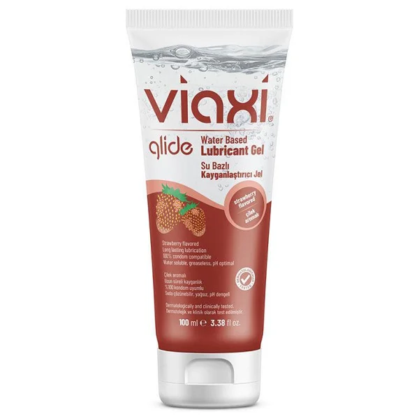 Viaxi Glide Çilek Aromalı Kayganlaştırıcı Jel 100 Ml - Görsel 4