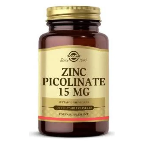 Solgar Zinc Picolinate 15 Mg 100 Kapsül - Görsel 6