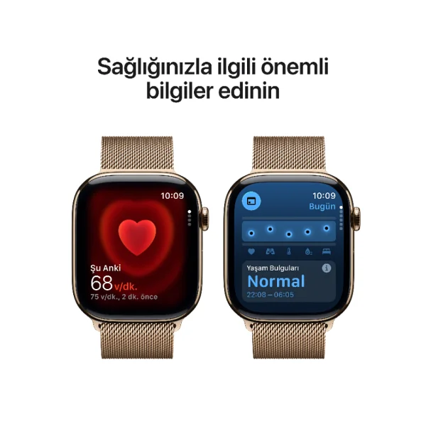 Apple Watch Series 11 GPS + Cellular 46mm Titanyum Kasa Ve Milano Loop Akıllı Saat - Görsel 8