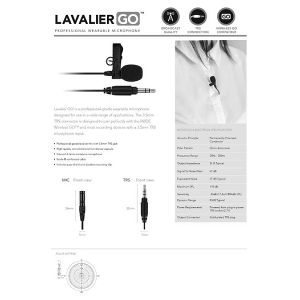 Rode Lavalier Go Yaka Mikrofonu - Görsel 3