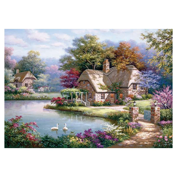 Anatolian Kuğular Ve Kır Evi Puzzle 1500 Parça 4529 - Görsel 2