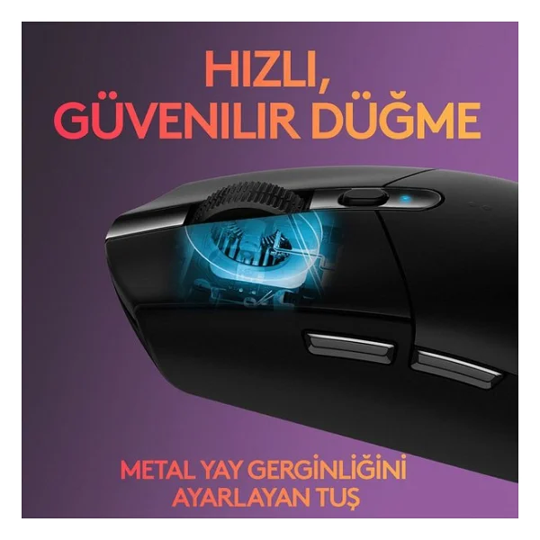 Logitech G305 910-005283 Siyah Lightspeed Optik Kablosuz Oyuncu Mouse - Görsel 7