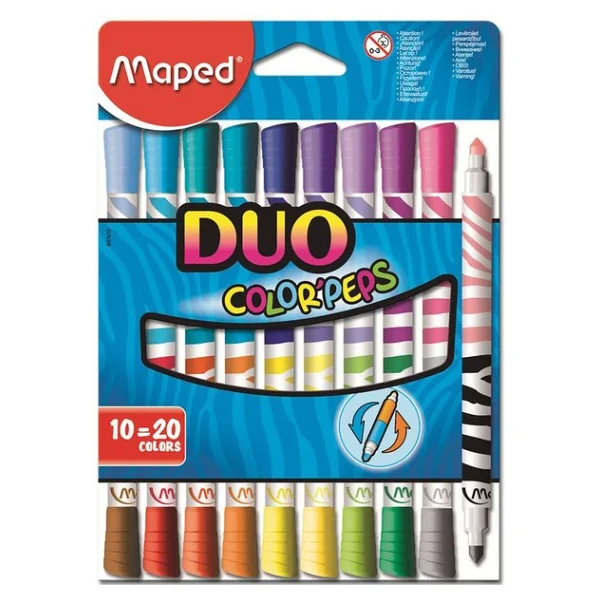 Maped Color Peps Duo 20 Renk 10'lu Keçeli Kalem Seti - Görsel 4