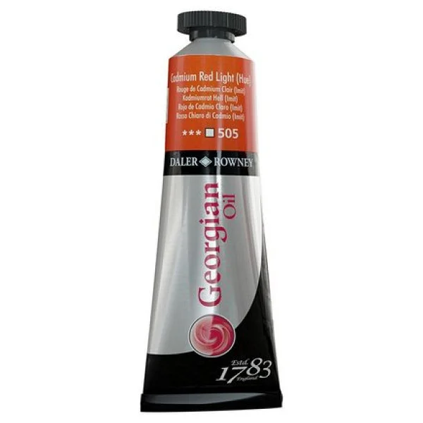 Daler-Rowney Georgian 38 Ml Yağlı Boya N:505 Cadmium Red Light Hue - Görsel 8