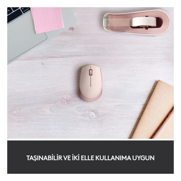 Logitech M171 910-006865 Pembe Optik Kablosuz Mouse - Görsel 4