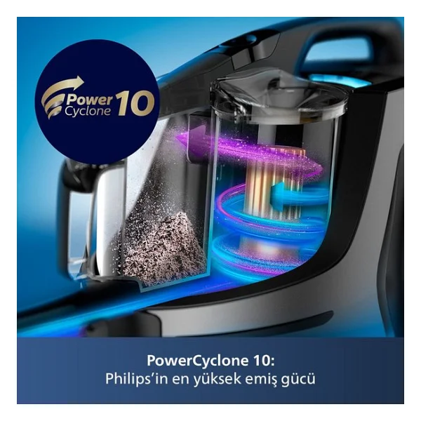 Philips Marathon Ultimate Xb9185/07 899 W Toz Torbasız Süpürge - Görsel 6