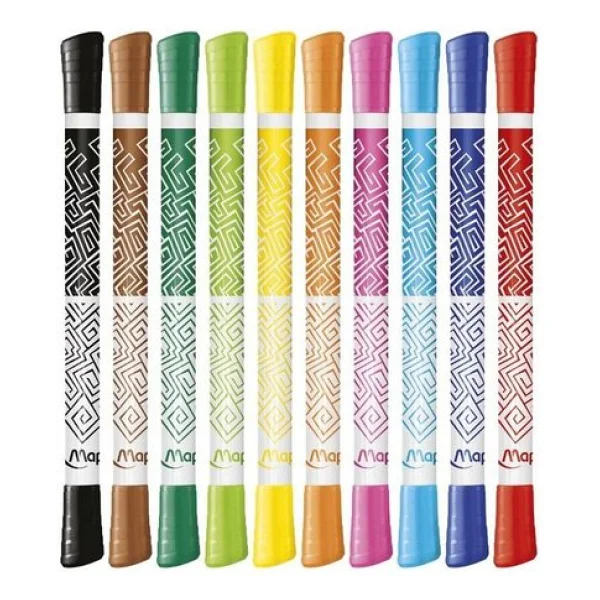 Maped Color Peps Duo Tip 12'li Keçeli Kalem Seti - Görsel 5