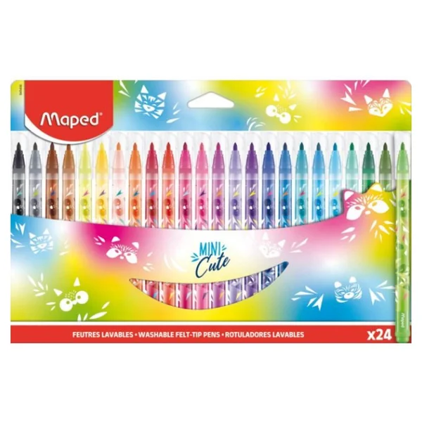 Maped Mini Cute 24'lü Keçeli Kalem Seti - Görsel 2