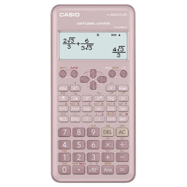 Casio Fx-82es Plus 2. Versiyon Pembe 252 Fonksiyonlu Bilimsel Hesap Makinesi - Görsel 3