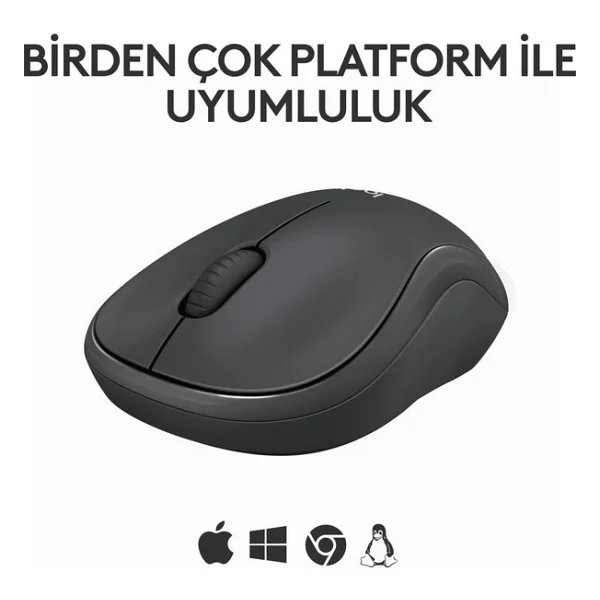 Logitech M240 910-007119 Siyah Sessiz Optik Kablosuz Mouse - Görsel 3