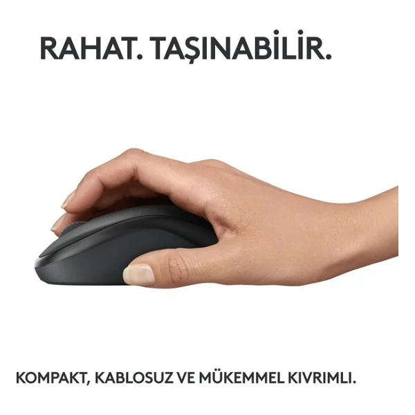 Logitech M240 910-007119 Siyah Sessiz Optik Kablosuz Mouse - Görsel 5