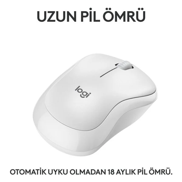 Logitech M240 Sessiz Optik Kablosuz Mouse - Görsel 4