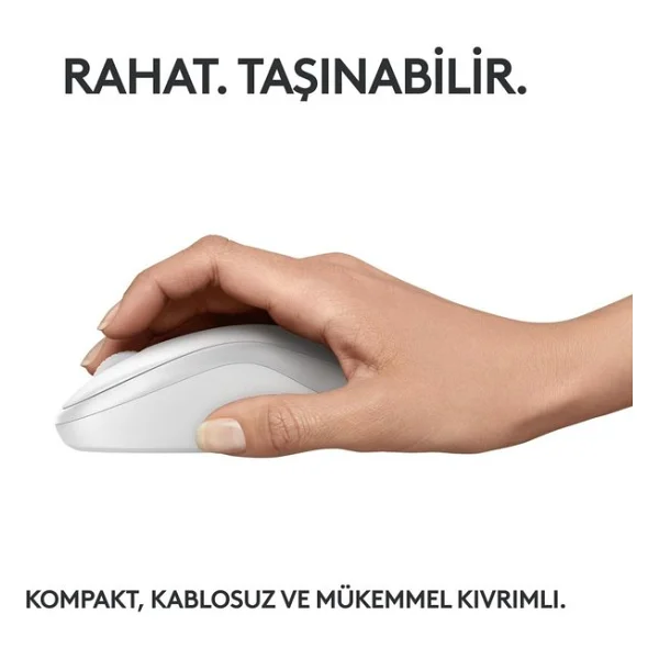 Logitech M240 Sessiz Optik Kablosuz Mouse - Görsel 5