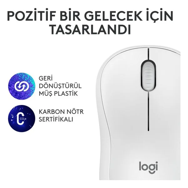 Logitech M240 Sessiz Optik Kablosuz Mouse - Görsel 6