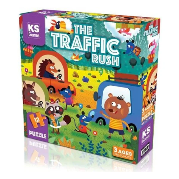 Ks Games The Traffic Rush Puzzle 12 Parça 32702 - Görsel 3