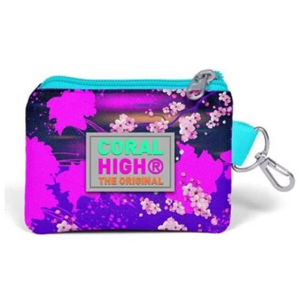 Coral High Kids Mor Pembe Anime Kedi Desenli Bozuk Para Çantası 21882 - Görsel 2