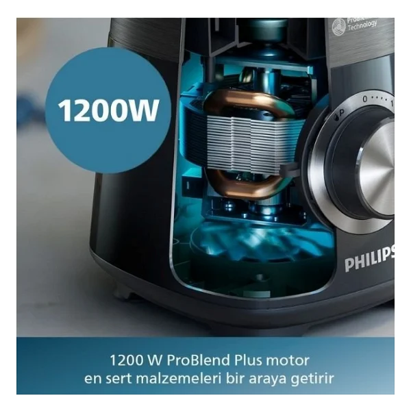 Philips 5000 Serisi Problend Plus Hr3030/00 1200 W Smoothie Blender - Görsel 3