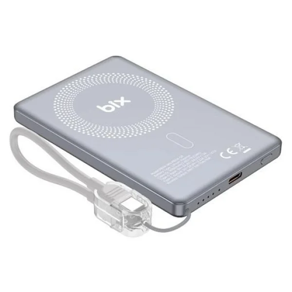 Bix PB114 5000 mAh Hızlı Şarj MagSafe Powerbank - Görsel 2