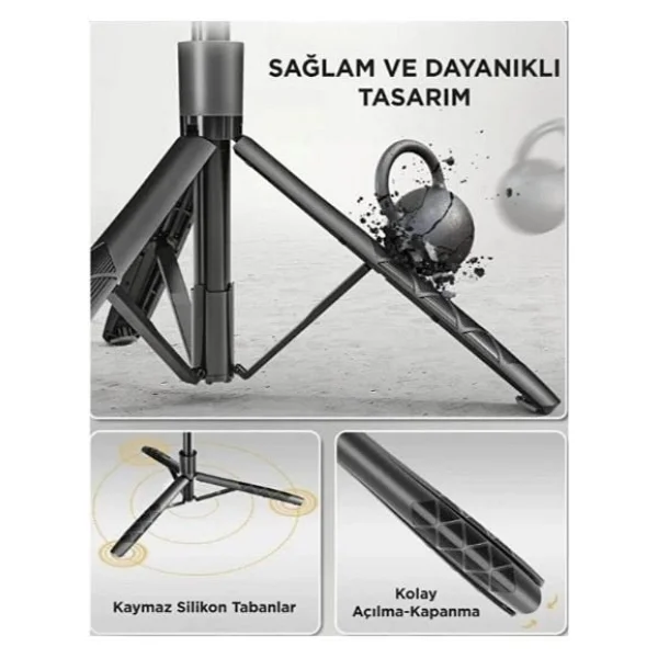 Torima L16 153 Cm Tripod - Görsel 4