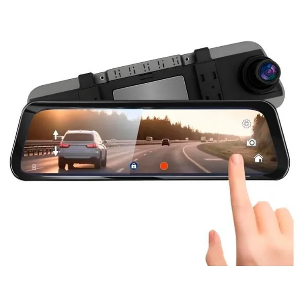 Lenovo M8/8804 Siyah 4K Araç Içi 9.6 Inç Dokunmatik Dikiz Ayna Gece Görüş GPS Önvearka Araç Kamerası - Görsel 2