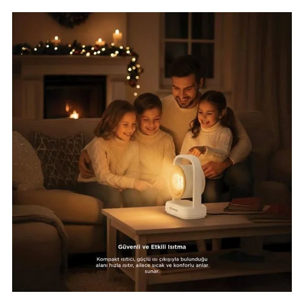 Torima Ht-100 500 W Bej Masaüstü Fanlı Isıtıcı - Görsel 6